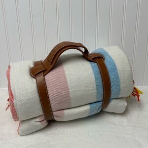 Mark & Graham colorful stripe waterproof picnic blanket